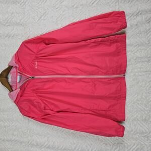 Columbia Lightweight Pink Hooded Jacket  kids XL/woman's S